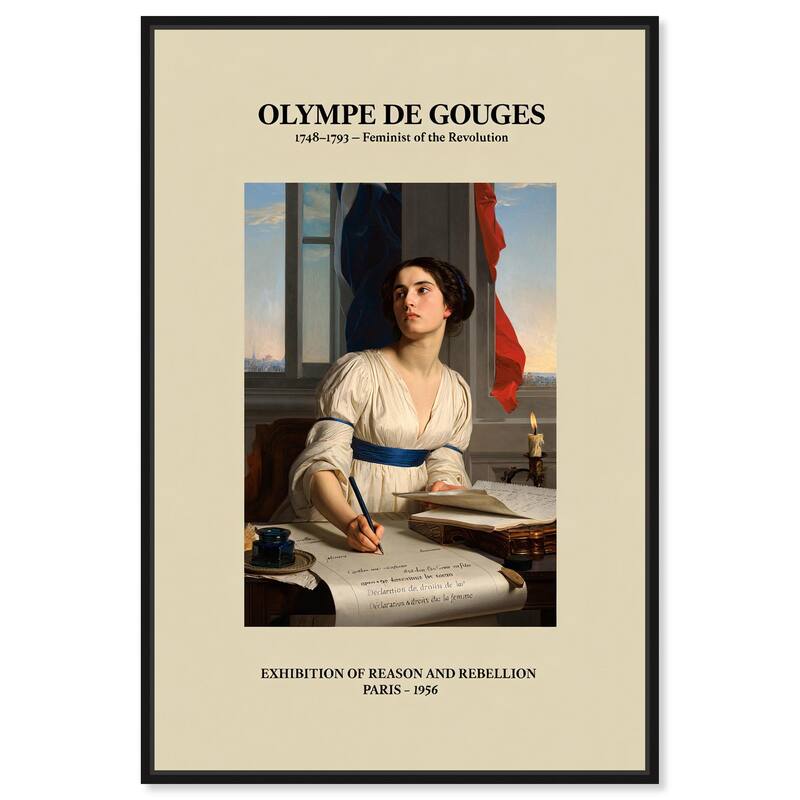 Intellectual Olympe Canvas by Art Remedy - Black - 20" x 30"