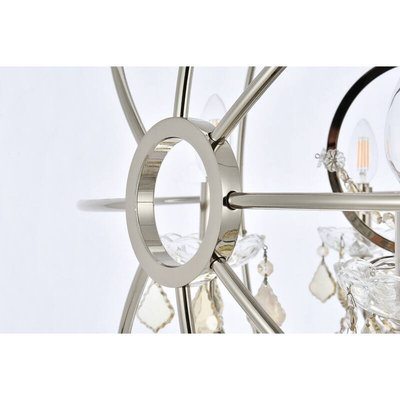 Royce Edge 6-Light Polished Nickel Chandelier