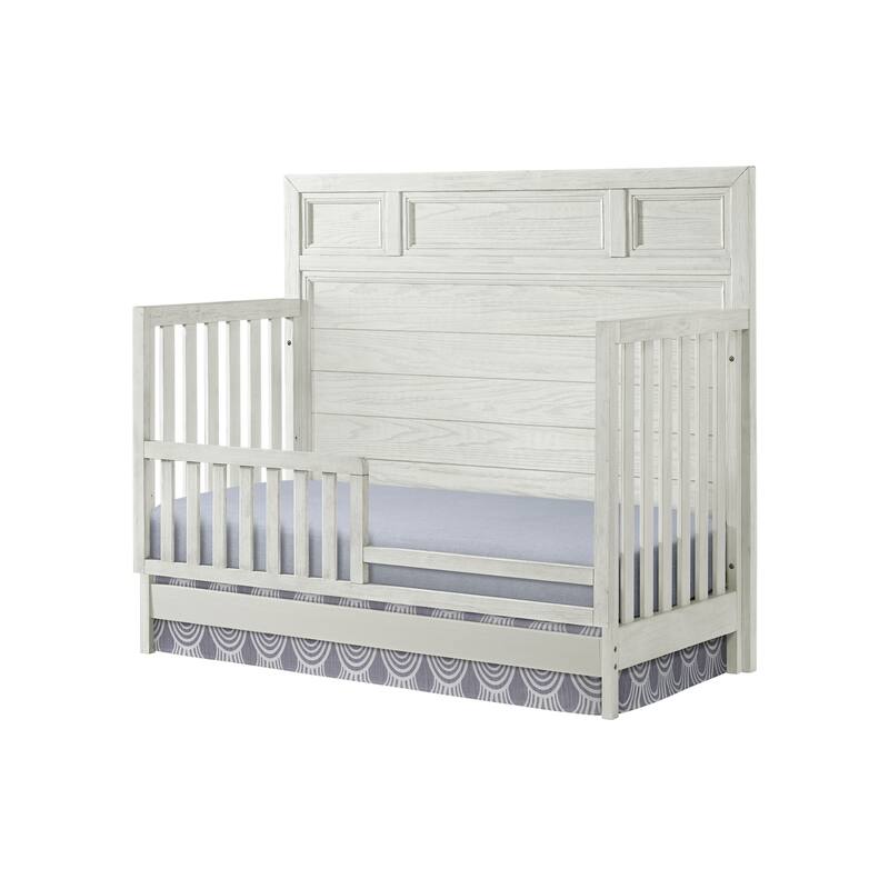 Foundry 56" Wide Traditional Wood Convertible Crib, White Dove