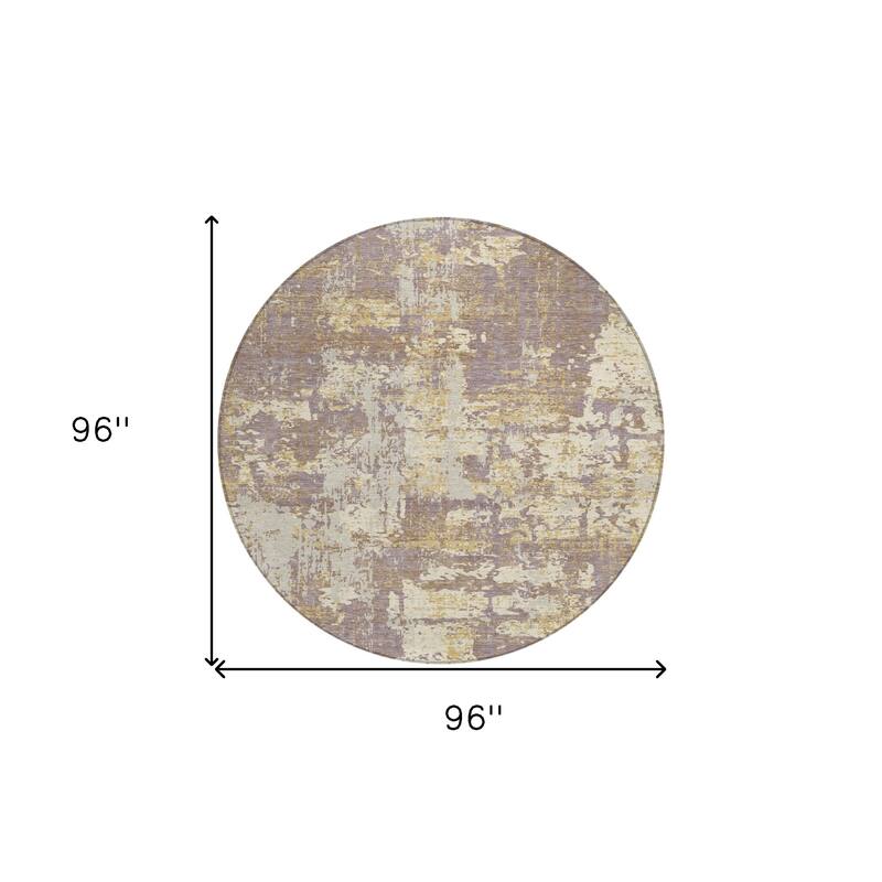 HomeRoots Abstract Transitional Rectangle Outdoor Rug