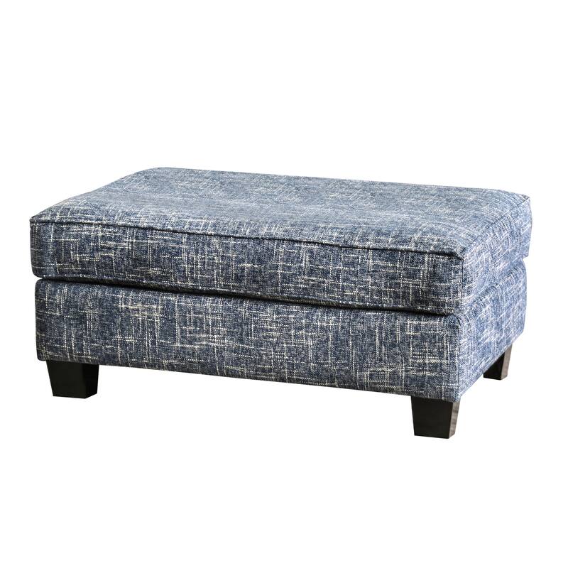 Sorz Contemporary Fabric Upholstered Cocktail Ottoman by Furniture of America