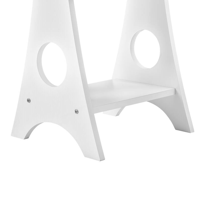 JASIWAY Mirror Jewelry Storage With LED Lights Bed Bath