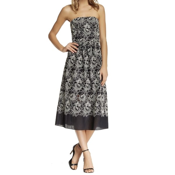 tibi strapless dress