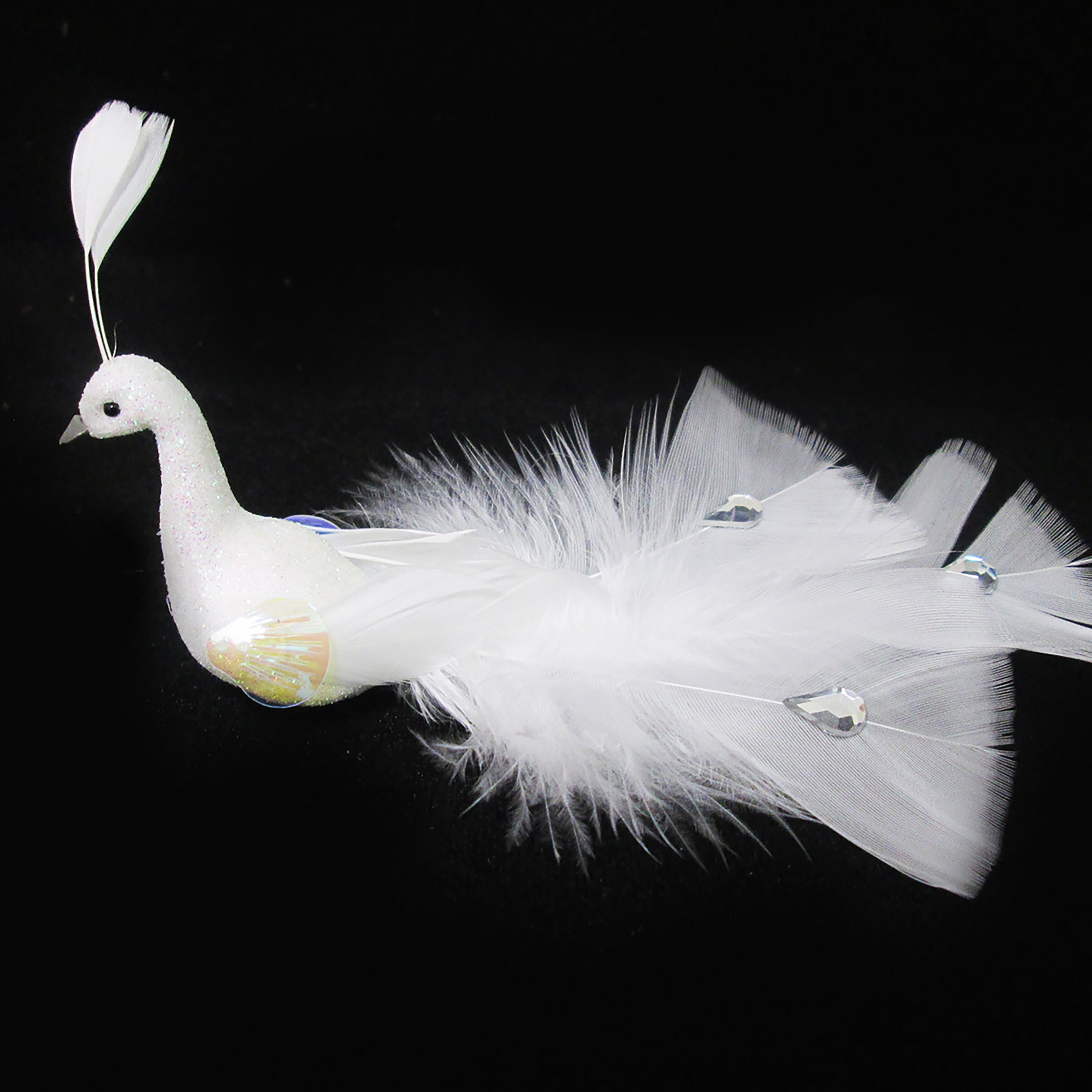 Feather Foam Birds Peacock Garden Ornaments Indoor Outdoor Decoration 