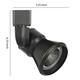 10W Integrated LED Metal Track Fixture with Cone Head, Dark Black