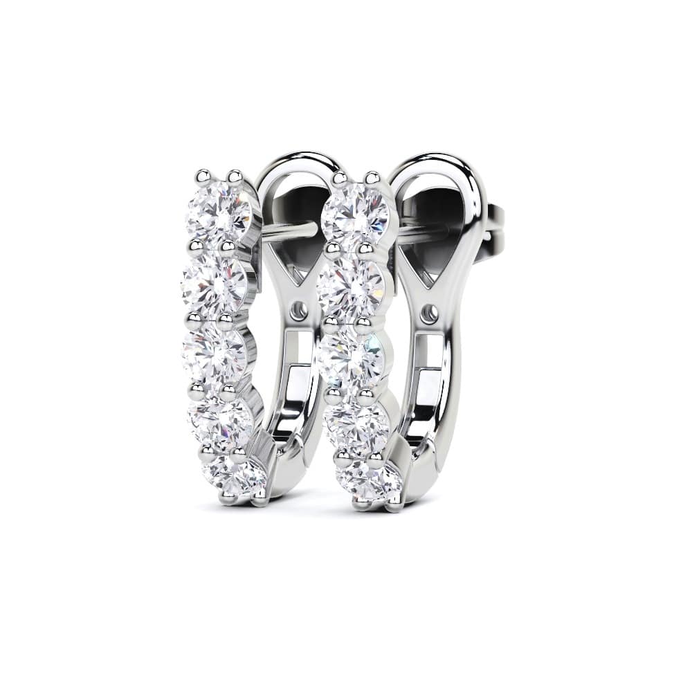 Vault Classic 0.80ct TW Natural Diamond Hoop Earrings (I VS2)