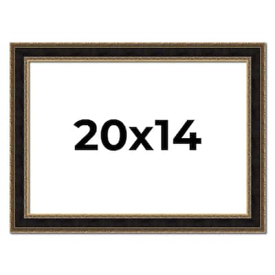 20x14 Frame Gold Antique Vintage Sold Wood Picture Frame | 1.75 Inch