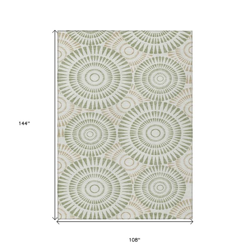 HomeRoots Geometric Transitional Rectangle Outdoor Rug