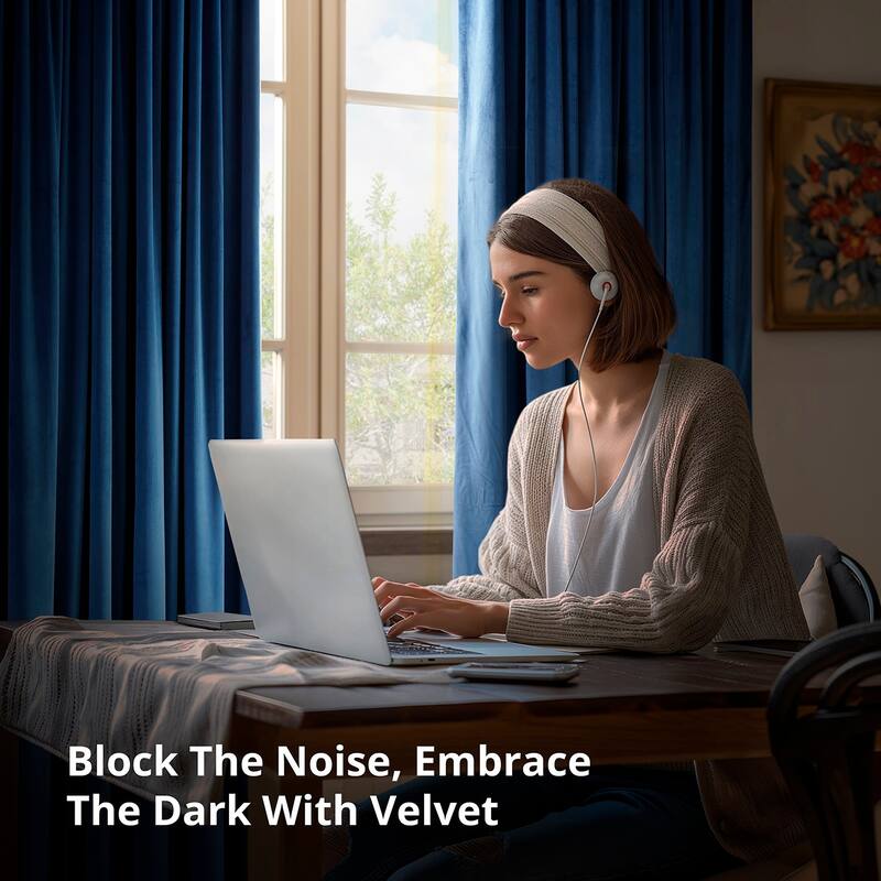 Exclusive Fabrics Signature Velvet Thermal Lined With 100% 4 Pass Blackout Curtains. (1 Panel)