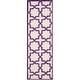 preview thumbnail 139 of 183, SAFAVIEH Handmade Cambridge Trudie Geometric Wool Rug 2'6" x 8' Runner - Ivory/Purple - Runner