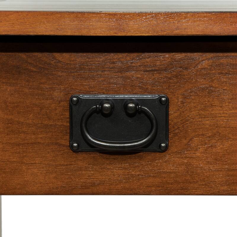 Skiff Mission Oak 16-inch Wood 1-Shelf Side Table by Furniture of America