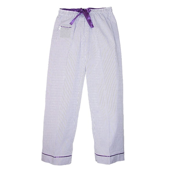 Boxercraft Women's Seersucker Pajama Pants with Satin Trim
