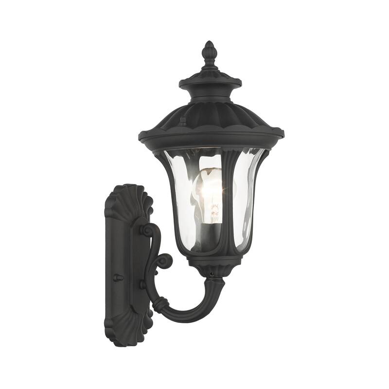 Livex Lighting Oxford 16" Tall Outdoor Wall Sconce - Textured Black