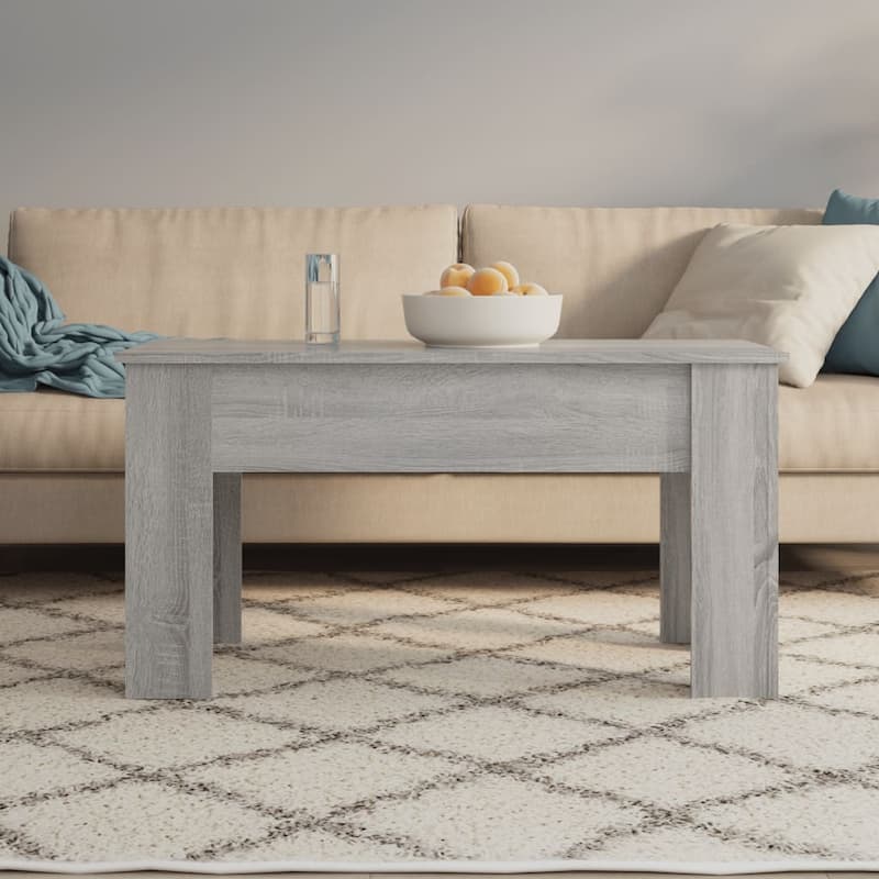 vidaXL Coffee Table Lift Top End Table Accent Side Sofa Table Engineered Wood - 39.8" x 19.3" x 20.5"