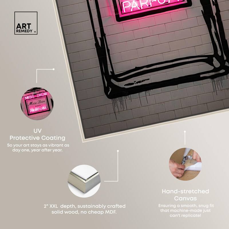 Miss Neon Dream Canvas by Art Remedy