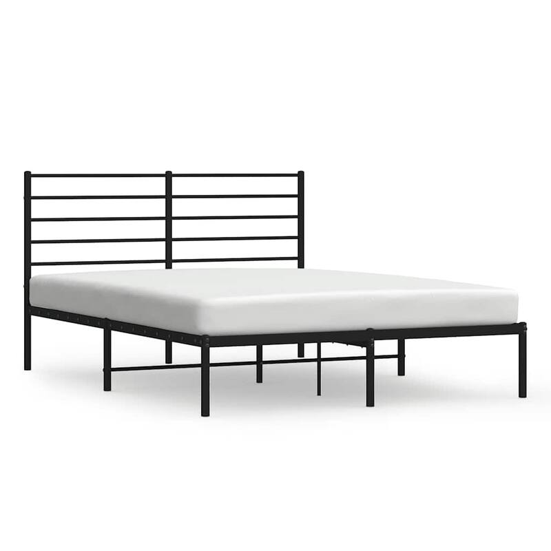 vidaXL Bed Frame Platform Bed Frame with Back Support for Bedroom Furniture