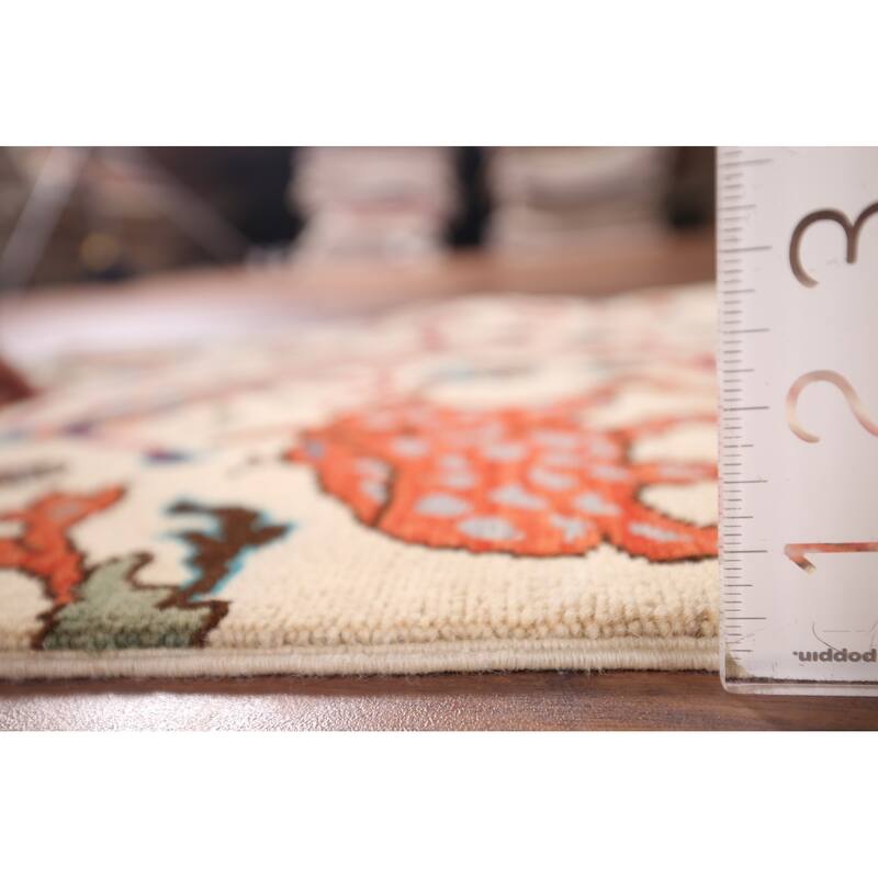 Animals Design Ziegler Foyer Rug Hand-Knotted Oriental Wool Carpet - 2'1" x 3'1"