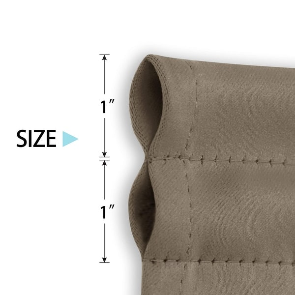 dimension image slide 2 of 13, Deconovo French Door Curtain with Rod Pocket and Tieback 1 Panel