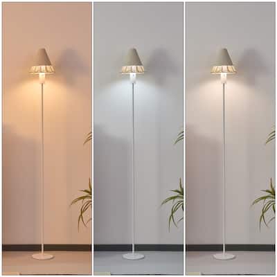 Minimal Rechargeable Rattan floor lamp