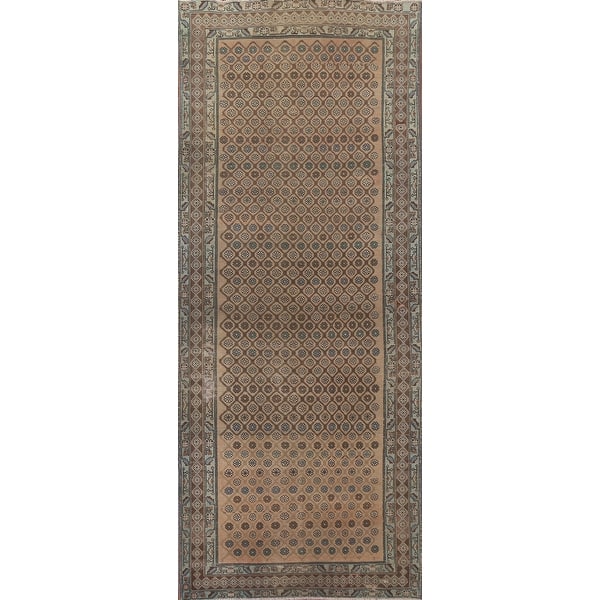 slide 2 of 20, Vintage Traditional Tabriz Persian Runner Rug Hand-knotted Wool - 4'9" x 12'8"