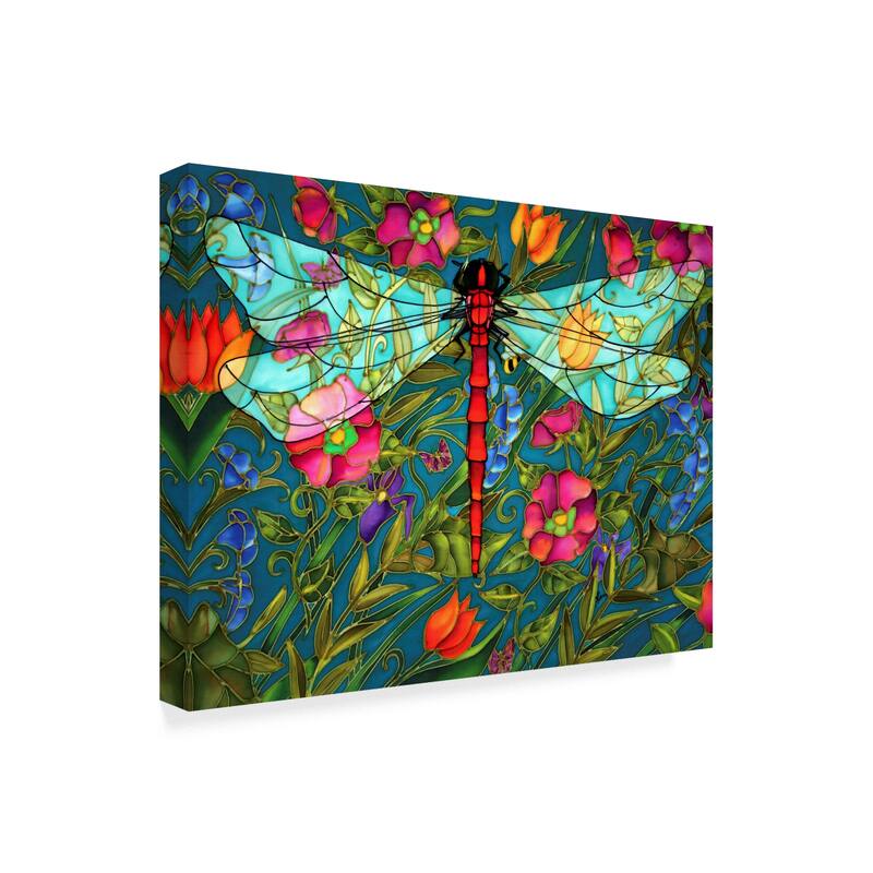 Holly Carr 'Red Dragonfly' Canvas Art