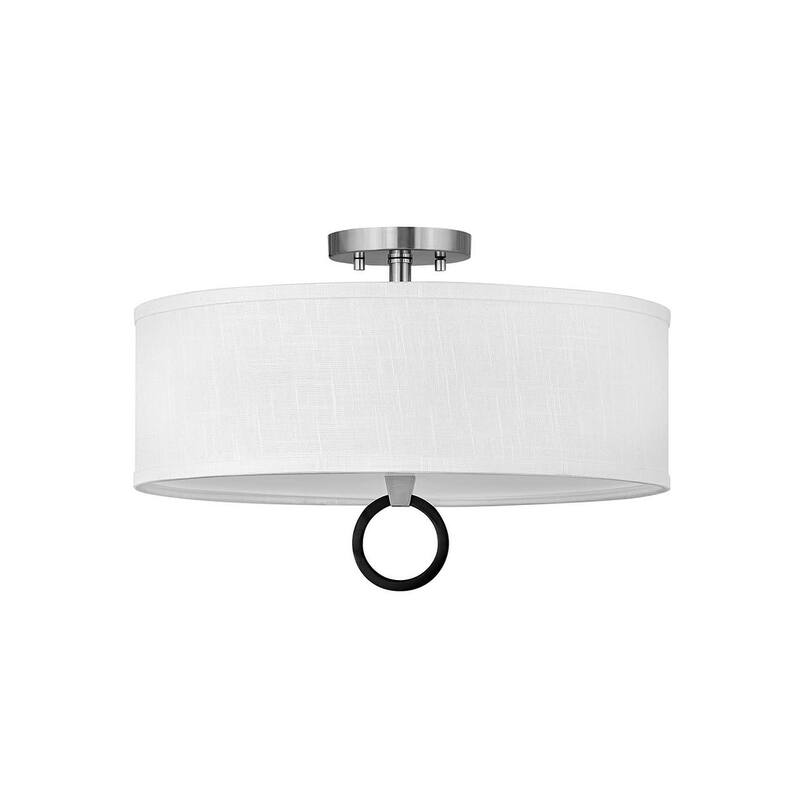 Hinkley Lighting 41908 Link 18" Wide Galerie Semi-Flush Ceiling - Brushed Nickel