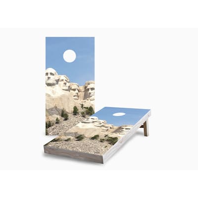 Mount Rushmore Corn Hole Board Set with Hole Lights