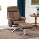 preview thumbnail 3 of 26, MCombo Swivel Recliner with Ottoman, Modern Armchair with Heavy Duty Aluminum Base