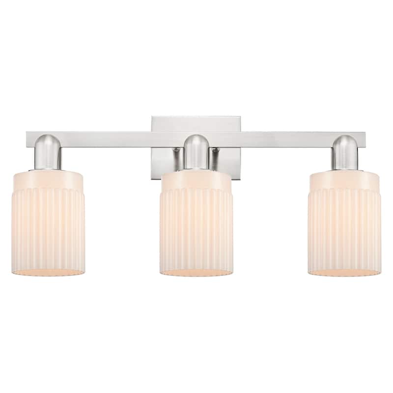 Innovations Lighting 716-3W-11-24 Hadley Vanity Hadley 3 Light 24" - Brushed Satin Nickel / Matte White