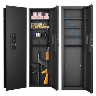 Passwod Touch Panel Hidden Wall Gun Safe for Rifles with Adjustable ...