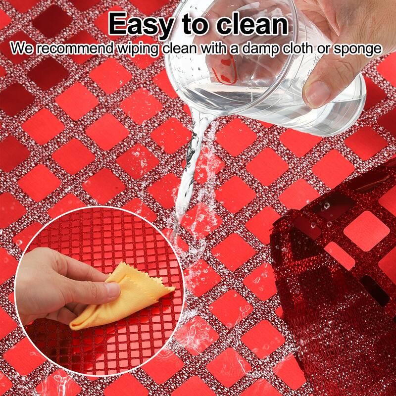 10pcs 11.8" x 17.7" Shiny Mirror Placemats Disco Table Place Mats