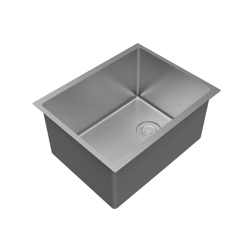 Karran Fusion Undermount 23-in x 18-in Stainless Steel Single Bowl Workstation Kitchen Sink