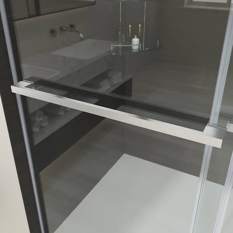 Elegant Frameless Sliding Shower Doors Stainless Steel