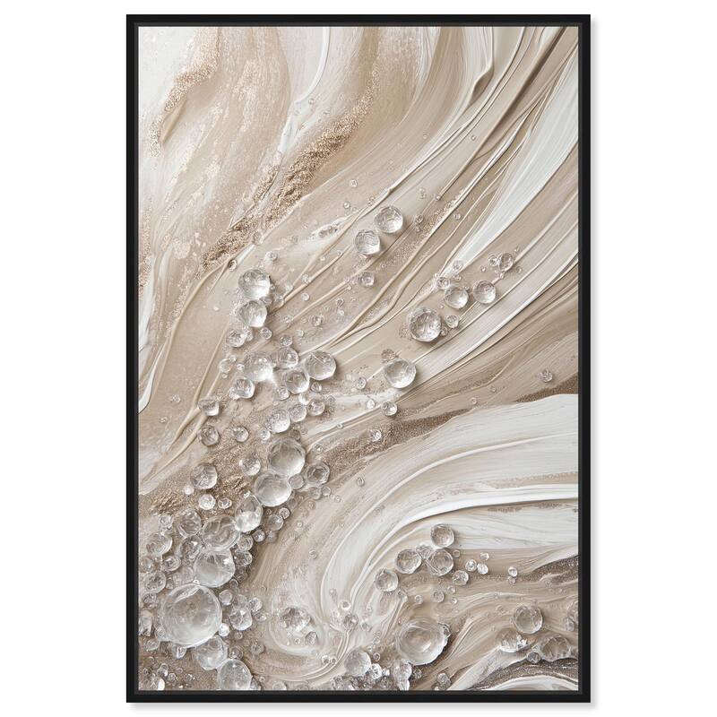 Viscous Veils III Canvas by Art Remedy - Black - 36" x 54"