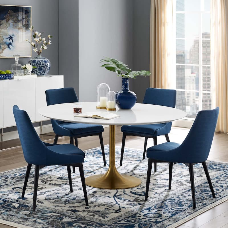 60" Round Wood Dining Table