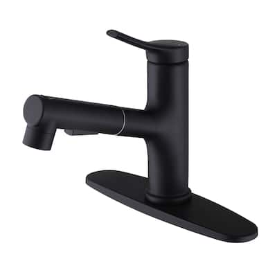 Single Handle Bathroom Sink Faucet with Pull Out Sprayer Stainless Steel Modern 1 Hole Pull Out Bathroom Basin Vanity Faucets