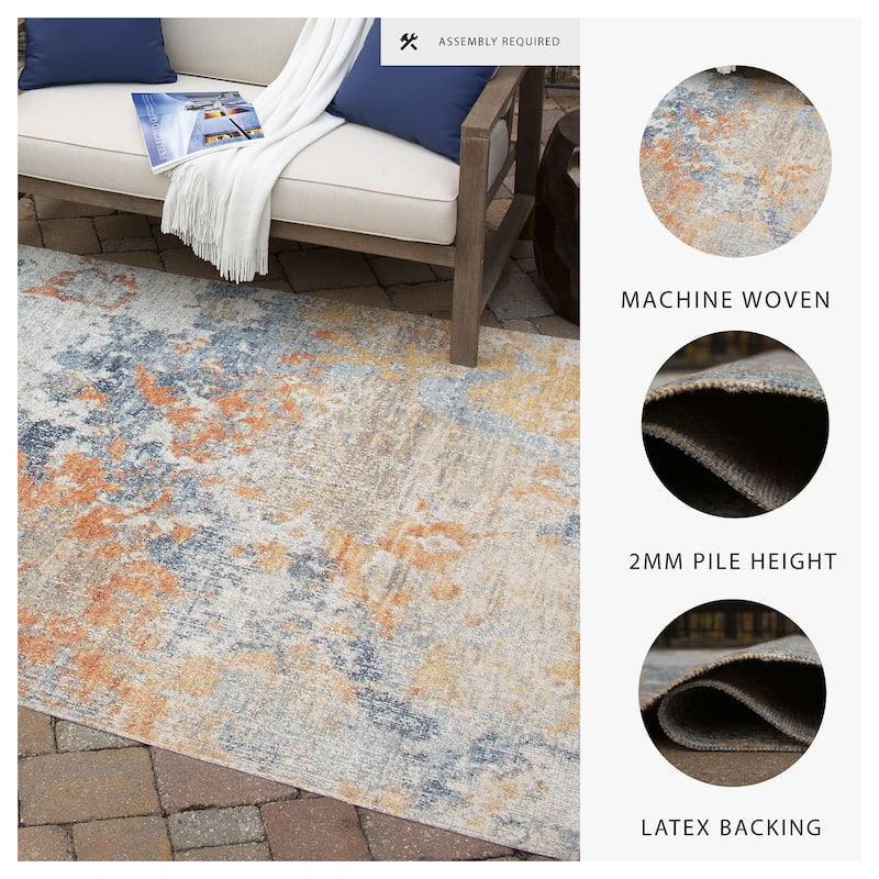 Wraylen Multi Large Rug - 7'10"W x 10'D