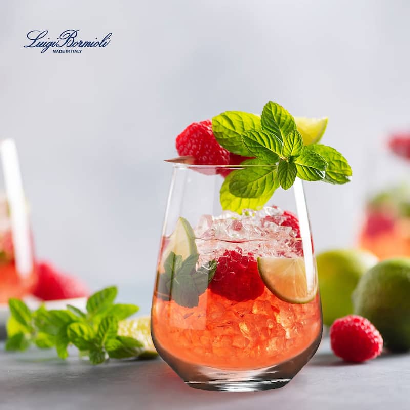 Luigi Bormioli Set of 4 Crescendo Stemless Wine Glasses - 23 oz.