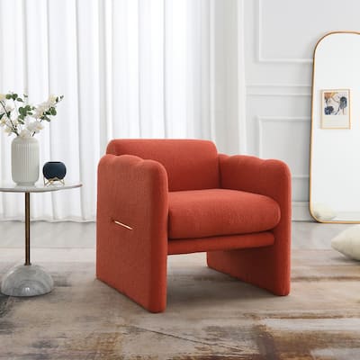 Modern teddy accent chair for living room