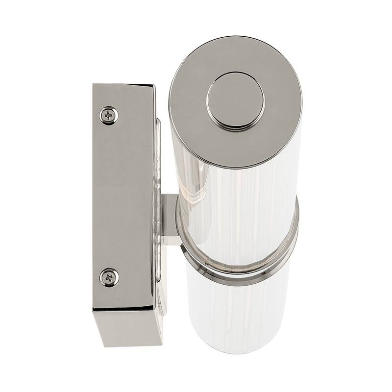 Kichler Lighting Laurene 31" Linear Bath Bar Large LED with Clear Fluted Glass in Polished Nickel