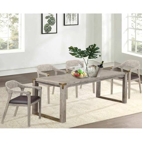 Montana 5pc Rectangular Extension Dining Set (4) Armchair