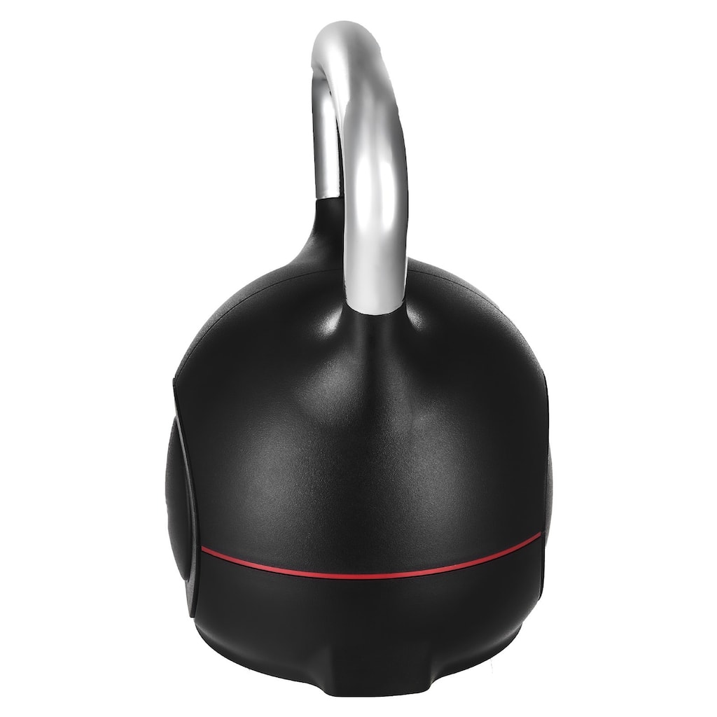 Black Adjustable Kettlebell with 7 Weight Levels ABS Body and Aluminum Handle for Full Workouts - 10 x 10 x 14.1 in