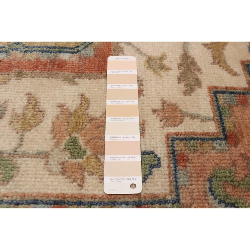 ECARPETGALLERY Hand-knotted Jules Sultane Ivory Wool Rug - 7'11 x 9'10