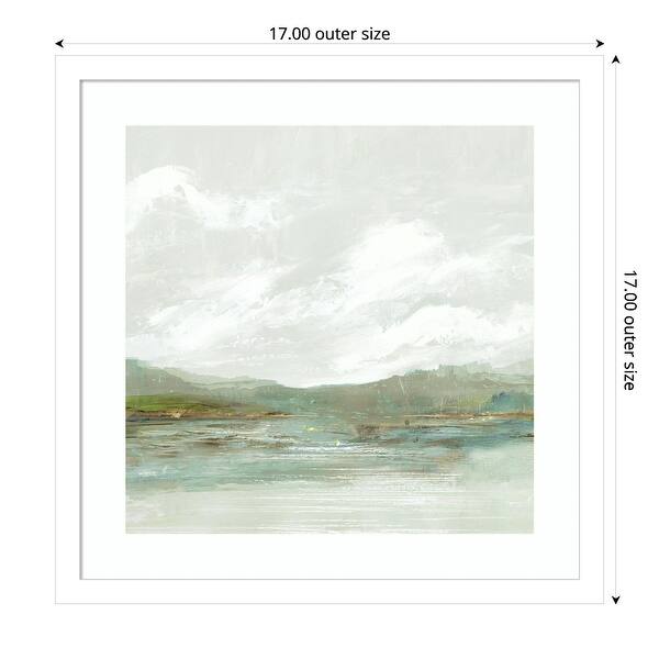 dimension image slide 3 of 18, Crystal Shallows by PI Studio Wood Framed Wall Art Print