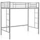 preview thumbnail 1 of 28, Costway Twin Size Loft Bed Heavy Duty Metal Loft Bed Frame with Safety