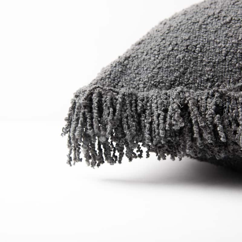 Rizzy Home Solid Modern Craft Textured Throw Pillow