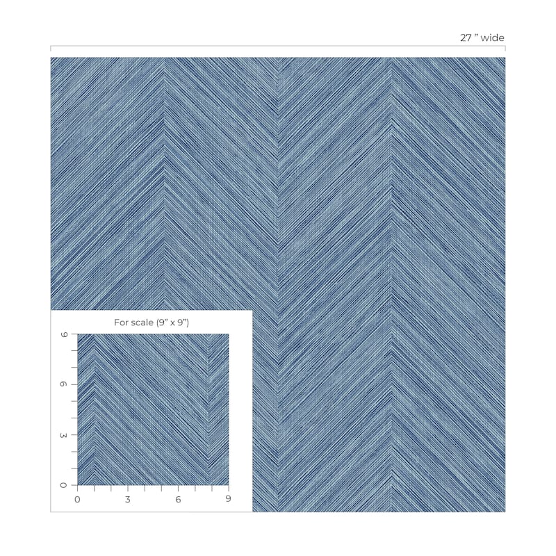 NextWall Chevron Stripe Peel and Stick Wallpaper