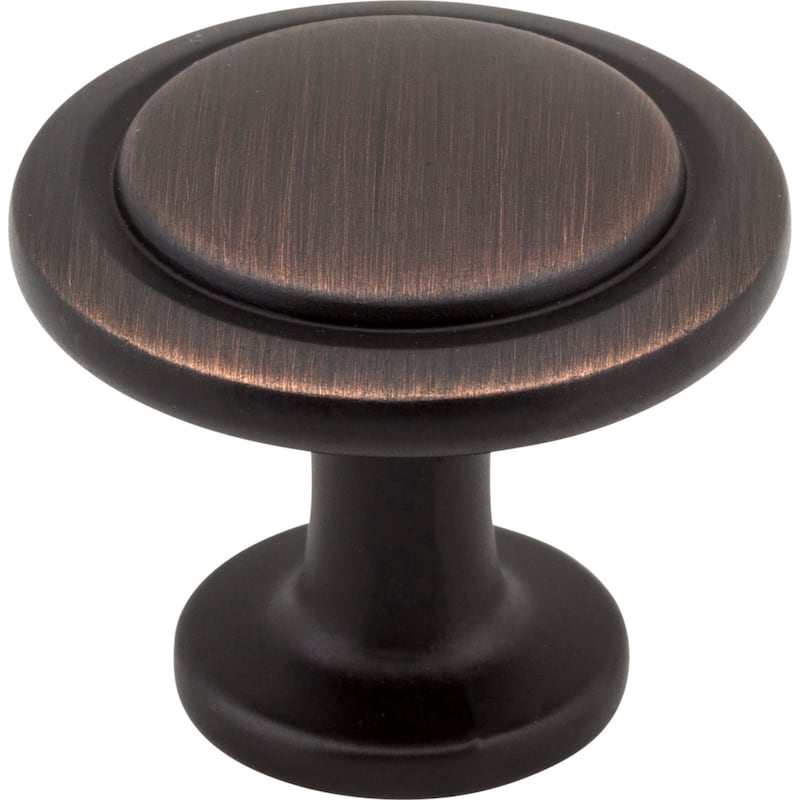 Elements Gatsby 1-1/4 Inch Mushroom Cabinet Knob - Brushed Oil Rubbed Bronze