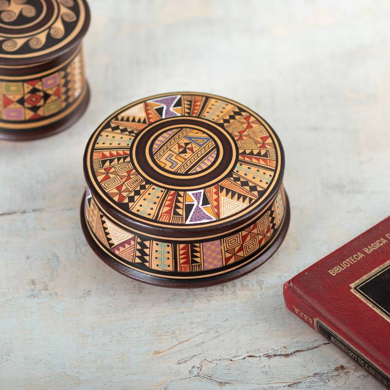 Novica Handmade Warmi Ceramic Decorative Box