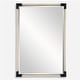 preview thumbnail 1 of 4, Uttermost 09942 Marina 24-1/8"W x 36"H Rectangular Beveled Accent White